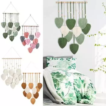 Богемное украшение стены тканый гобелен подвеска ручной работы для дома белая стена спальня образец украшения стены комнаты One Size зелёный