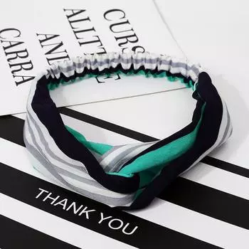 Богемные повязки для волос Принтованные повязки на голову для женщин девушек Ретро скрещенный узел Тюрбан Банданы Женские головные уборы Аксессуары для волос резинка