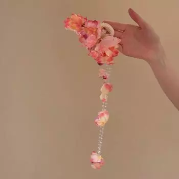 Богемные заколки Гортензия Цветок Зажим для волос Краб Зажим для хвоста Цветок Кисточка Заколка для волос для женщин девушек Сладкая милая заколка Подарки