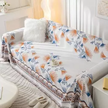 Богемный чехол для дивана, коврик, одеяло для гостиной, трехместный диван, положение пары, современный плед, одеяло для кемпинга, пикника 180x130