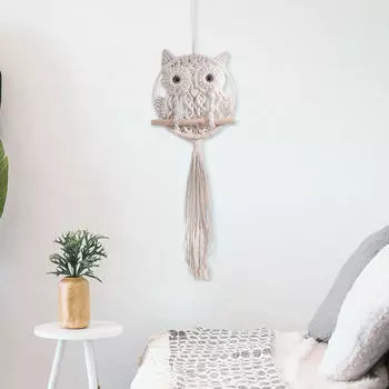 Богемный гобелен, настенный декор, Сова, макраме, подвесная птица, художественные акценты, домашний декор в стиле бохо для Style C