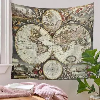 Богемный гобелен, психоделический гобелен, фоновая ткань, сетка, красная висячая ткань, гобелен на заказ, гобелен Ins 73*95CM