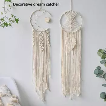 Богемный хлопковый шнурок, плетеный кружевом, ловец снов, украшение для дома, свадебное украшение, подарок девушке, колокольчики ветра, ловцы снов в виде совы