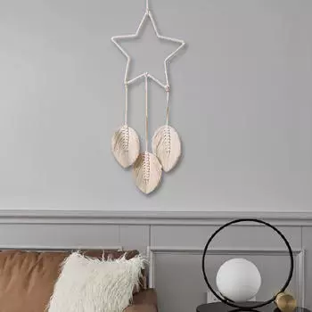 Богемный макраме настенный гобелен ручной работы художественный декор украшения Star