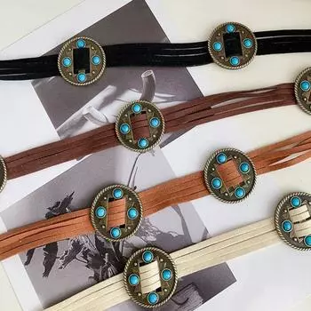 Богемный плетеный пояс-кушак с бусинами в этническом стиле, универсальная женская цепочка на талию для женщин чёрный