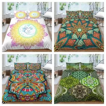 Богемный пододеяльник для подростков, детей и взрослых, пододеяльник, роскошный домашний текстиль с наволочкой, высокое постельное белье UK Single 135x200cm