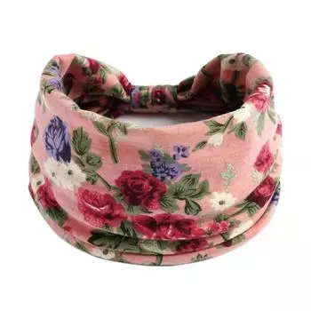 Богемный широкий хлопковый эластичный ободок для волос Женский головной убор Тюрбан Головной убор Повязка для волос Бандана Широкие ободки для волос Аксессуары для волос