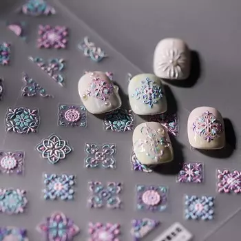 Богемный стиль Богемные наклейки для ногтей Маникюрные украшения Богемные украшения для ногтей Девочки/леди StyleK