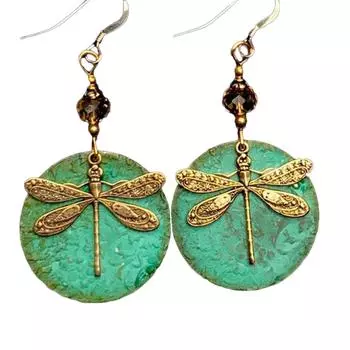 Богемный стиль личности ретро узор ювелирные серьги длинные серьги-подвески One Size