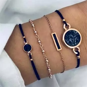 Набор винтажных чешских браслетов 13