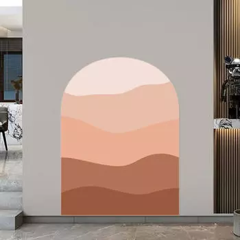 Богемская арка настенная наклейка ПВХ обои для дома, семейного фона декор класс и гостиная светло-розовый