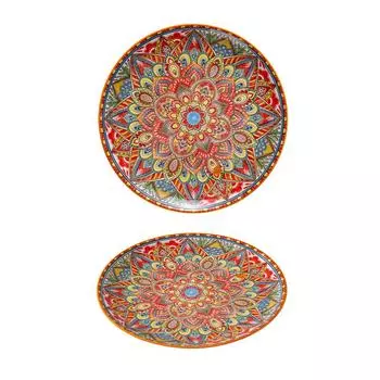 Богемская керамическая тарелка Домашняя тарелка Западной кухни Тарелка Креативной кухни Ресторан