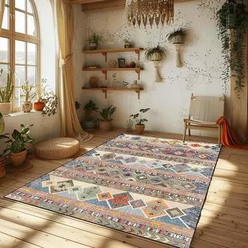 Богемские этнические ковры для гостиной, новые ковры для спальни в марокканском стиле, переносные журнальные столики, коврик, моющийся, большой площади ковер 60x90cm door mat