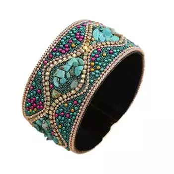 Богемский браслет со стразами для женщин, этнический стиль, ручная работа, женский браслет, модный аксессуар Style 9