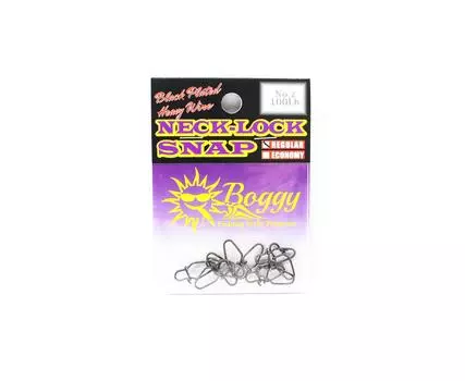 Boggy Snap Neck Lock Plated, обычный размер 2, 100 фунтов, 10 шт./упаковка (3711)