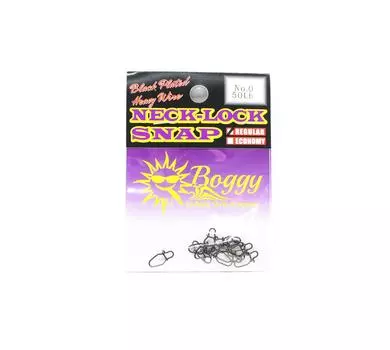Boggy Snap Neck Lock Plated, обычный размер 0, 50 фунтов, 12 штук в упаковке (3698)