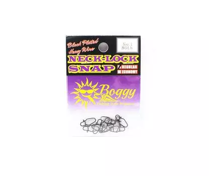 Boggy Snap Neck Lock Plated, стандартный размер 1, 80 фунтов, 10 шт. в упаковке (3704)