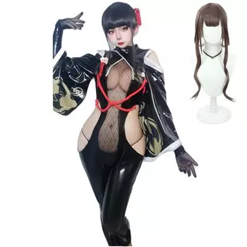 Богиня Победы NIKKE Сакура Косплей Костюм Королева Кролик Костюм Хэллоуин [COSSA] (М, Сакура)