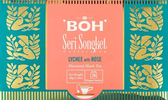 BOH high quality black tea with x 20 (tea bag) [Lychee Rose] (2g bags)