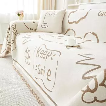 Bohemia Chenille Sofa Cover Universal Sofa Blanket Dust-proof Cloth for Bedroom Living Room Sofa Cushion 180x130