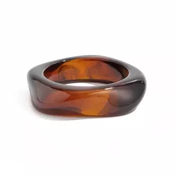 Bohemian Acrylic Bangle Geometric Retro Hand Ring Simple Irregular Wide Bracelet Decoration Style C