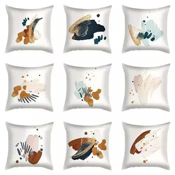 Bohemian decorative pillowcase Nordic abstract graffiti pillowcase living room sofa cushion cover bedroom home decoration 40x40cm
