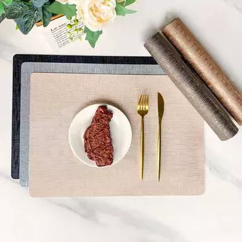 Bohemian Farmhouse подставка под приборы двухслойный термостойкий коврик из искусственной кожи для обеденного стола нескользящий многоразовый чёрный