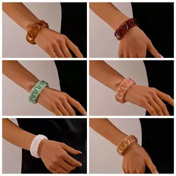 Bohemian Irregular Wide Bracelet Wide Triangle Retro Hand Ring Exaggerated Acrylic Bangle Women