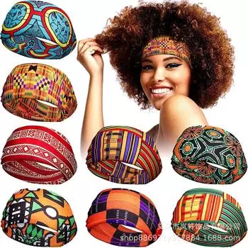 Bohemian Print Elastic Headband - Women s Yoga & Sports Hair Accessory Bohemian Print Headband Type 3