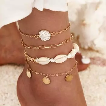 Bohemian Shell Beads Starfish Anklets Beads Bohemian Anklet Bracele Women Beach Anklet Summer style 1