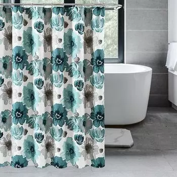 Bohemian Shower Curtain Watercolour Plant Colorful Flower Modern Simple Home Bathroom Decor Fabric Bath Curtains With Hooks 180*180cm