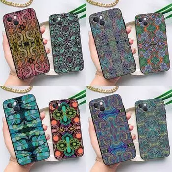 Bohemian Style Case For iPhone 15 14 13 12 11 Pro Max X XS Max XR 7 8 Plus SE 2020 2022 Bumper Case Cover iPhone SE 2020