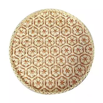 Bohemian Style Handmade Bamboo Round Tray Household Bread Baskets Durable Food Tray Dining Room 15cm