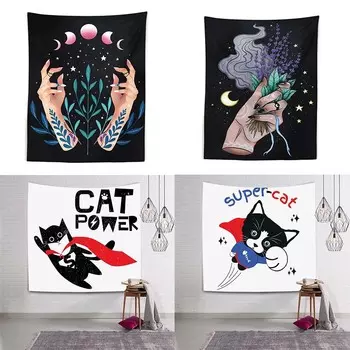 Bohemian Witch Magic Hanging Cloth Home Wall Decoration Tapestry Office Living Room Tapestry 100x75cm
