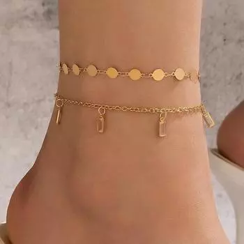 Boho Anklet Foot Chain Summer Bracelet Tassel Star Crystal Pendant Charm Anklet Barefoot Sandals Beach Foot Bridal Jewelry 6