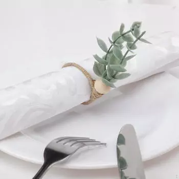 Бохо листья обеденный стол украшения петли для салфеток петля для свадьбы