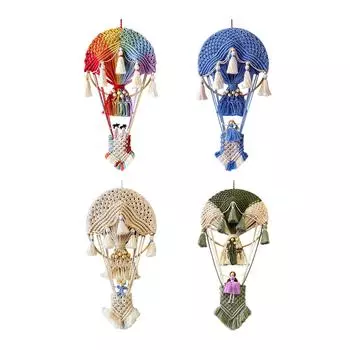 Бохо макраме настенный гобелен воздушный шар поделки для детской свадьбы разноцветный