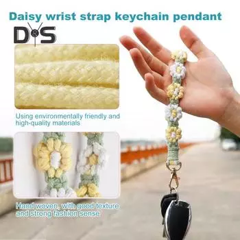 Бохо макраме ремешок для телефона ручной работы сотовый телефон шнурок брелок браслет подвеска анти-потеря телефонная цепочка для женщин и девочек F