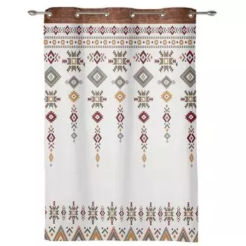 Бохо Племенной Тотем Оконные Шторы Современный Европейский Стиль Шторы для Спальни Гостиной Фоновые Шторы 135W x 60H(cm) x1