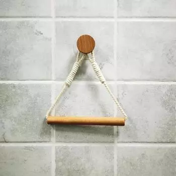 Boho Wall Toilet Paper Towel Holders Wall Mounted Stand Towel Rack Bath Tissue Holder Towel Dispenser Bathroom Accessories