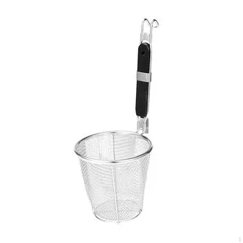 Корзина для варки Лапша Дуршлаг Жарка Подача Картофеля фри для сушки 35x14cm