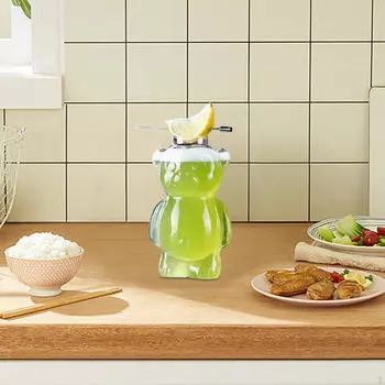 Бокал для коктейля 11 унций, прозрачная креативная бутылка для воды, многоразовая стеклянная посуда для напитков для вечеринки KTV