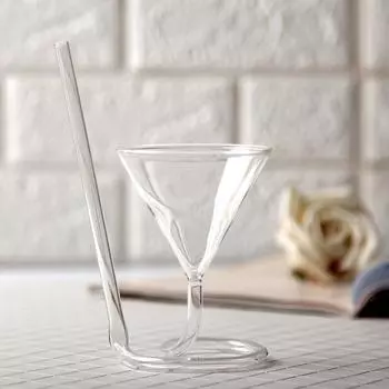 Бокал для коктейля Креативный винт Спиральная соломинка Молекула Бокал для вина Бокал для шампанского Вечеринка Бар Питьевые стаканы Кухонные принадлежности