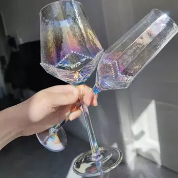 Бокал для красного вина с цветными бриллиантами, высокий уровень внешнего вида, легкая роскошная хрустальная кружка для красного вина, старинные стеклянные бокалы, бокал для шампанского 550ml-300ml