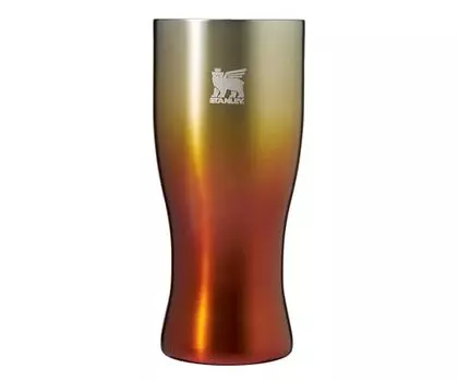 Бокал для пива STANLEY Golden Hour Pilsner, 15,6 жидких унций (443 мл), Amber Haze, термальный, холодный, прочный, для спиртных напитков, премиум-подарок, можно мыть в посудомоечной машине
