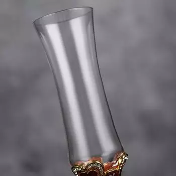 Бокал для шампанского с металлической ножкой, бессвинцовый хрустальный бокал для шампанского, бокал для шампанского премиум-класса для бара, паба, клуба, ресторана и домашнего использования, посуда для напитков 200ml