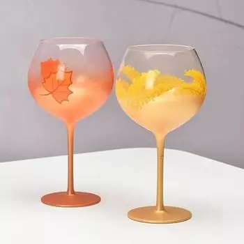 Бокал для шампанского в форме персикового сердца, розовый радужно-красный бокал, бокал для красного вина, набор бокалов, роскошные стеклянные стаканы, бокалы для напитков, рюмка для вина 301-400ml