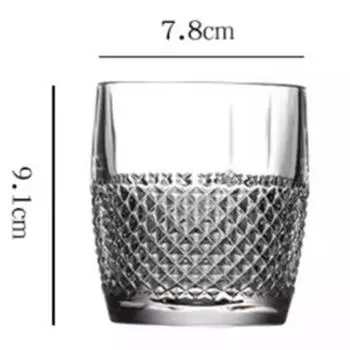 Бокал для вина 11 унций 315 мл Алмазная роспись Стакан для сока Прозрачный стакан для коктейлей и виски Бытовая посуда Подарки для вечеринок Кружка 1pcs