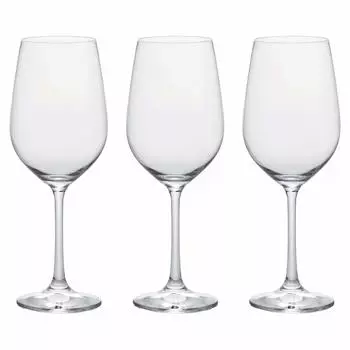 Бокал для вина ADERIA IPT Plaisir, прозрачный, 350 мл, 3 предмета, сделано в Японии, можно мыть в посудомоечной машине, хороший дизайн, отмеченный наградами, стильный красный стакан для сакэ, белый