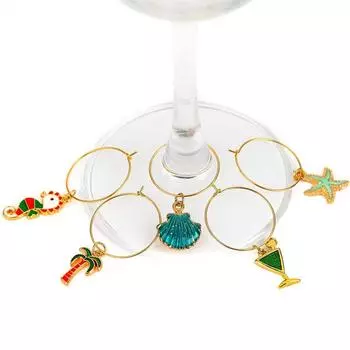 Бокал для вина, эмаль, позолоченные подвески, подвеска для Diy, ожерелье, браслет, серьги, изготовление ювелирных изделий as the picture